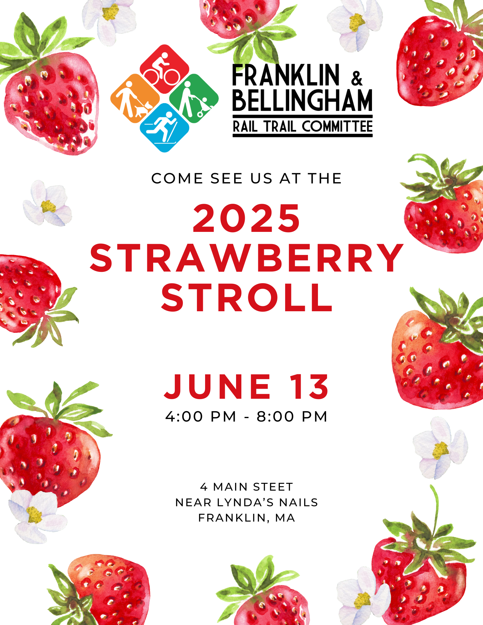 Come see us at the 2025 Strawberry Stroll on June 13 - Franklin ...
